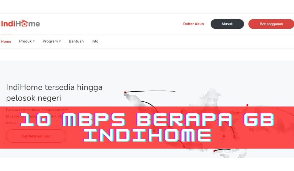 10 mbps berapa gb