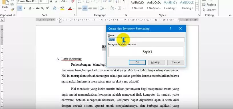 cara membuat daftar pustaka di word