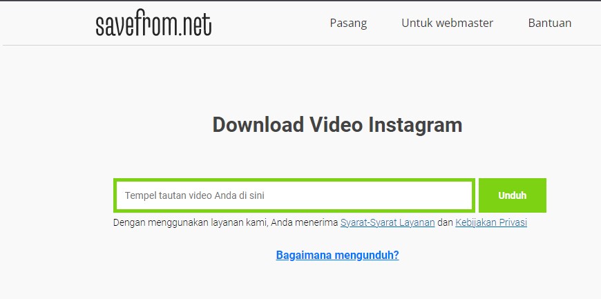 download story ig melalui link