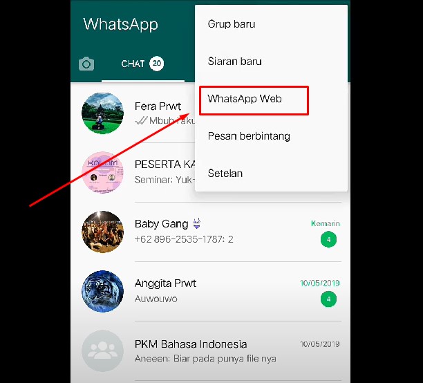 Cara menghapus sadap whatsapp