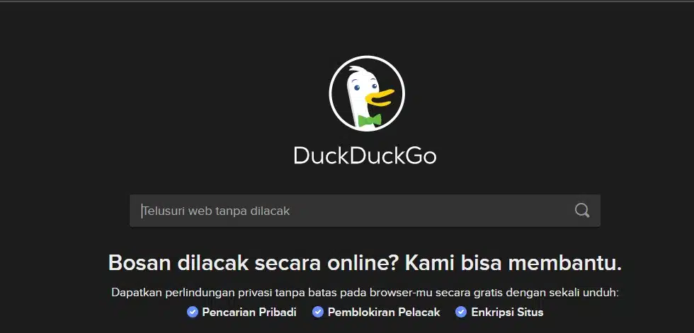 cara menggunakan DuckDuckGo