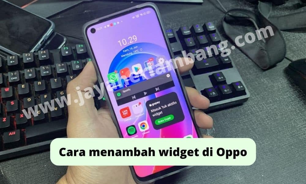 Cara menambah widget di Oppo