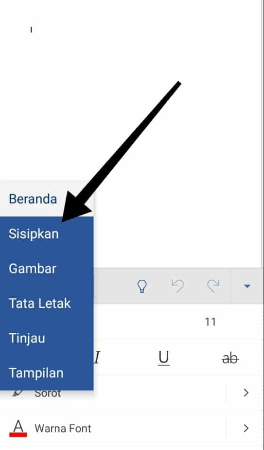 Cara menambahkan gambar di word HP