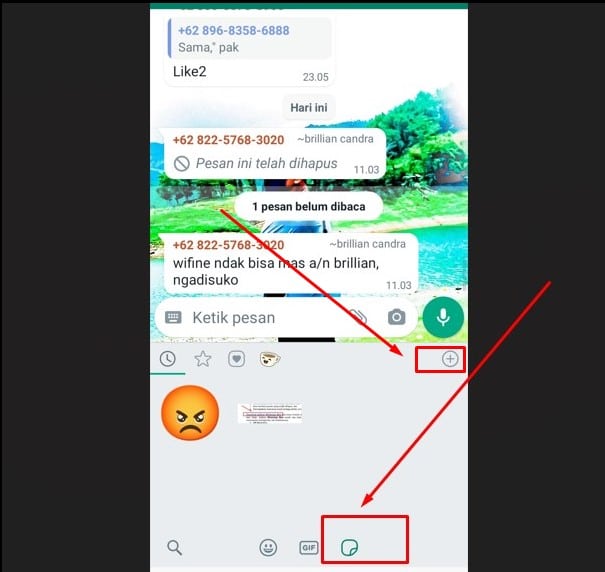 Cara download stiker wa lucu tanpa aplikasi