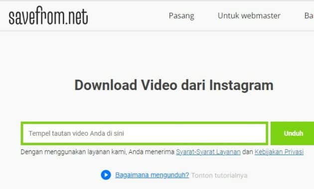 cara save video snapgram