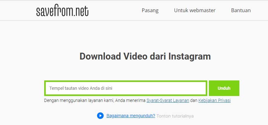 cara save video snapgram