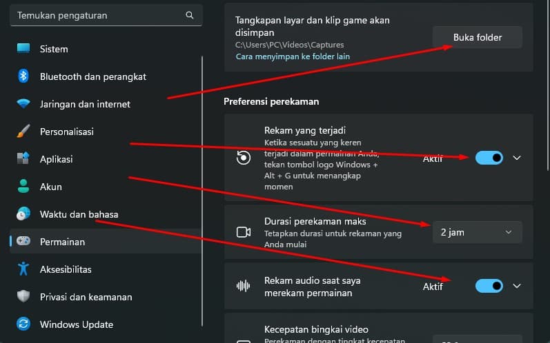 cara merekam layar laptop windows 11