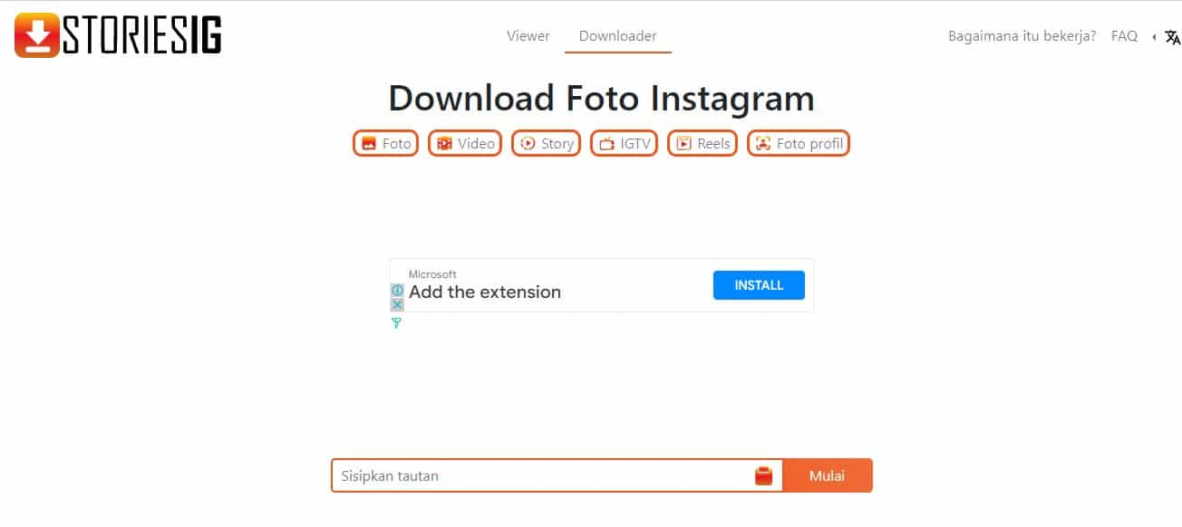 Cara Download profil Ig tanpa aplikasi