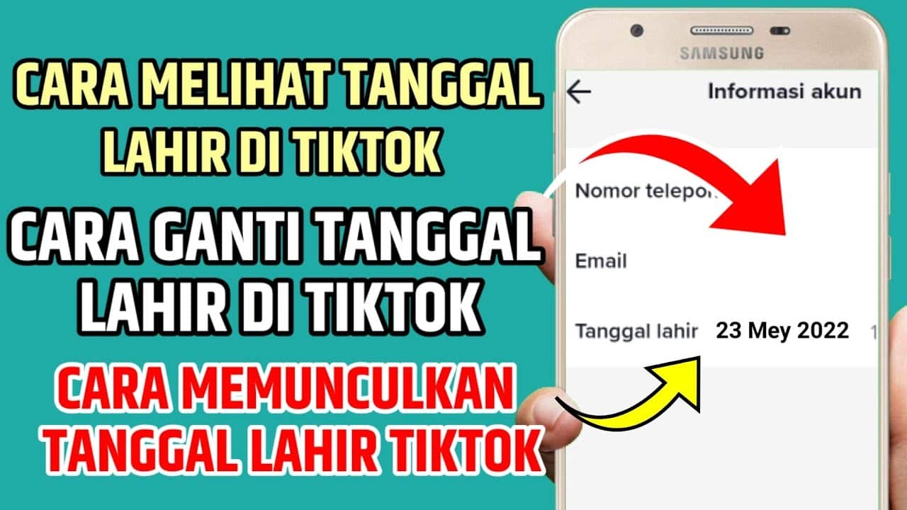 Cara melihat tanggal lahir di tiktok