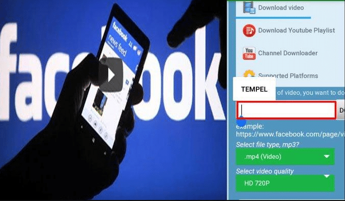 cara download video facebook