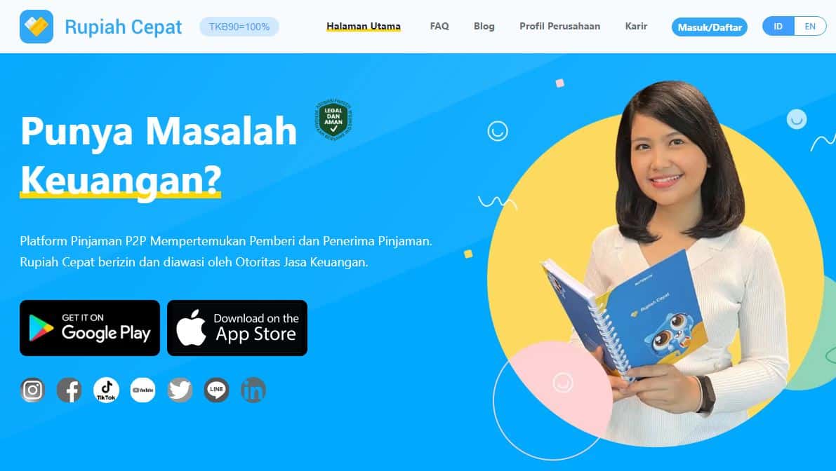 Aplikasi kredit online :  Rupiah Cepat