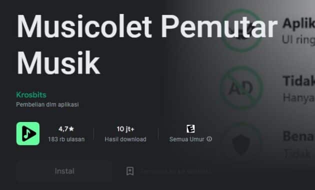 aplikasi musik tanpa iklan