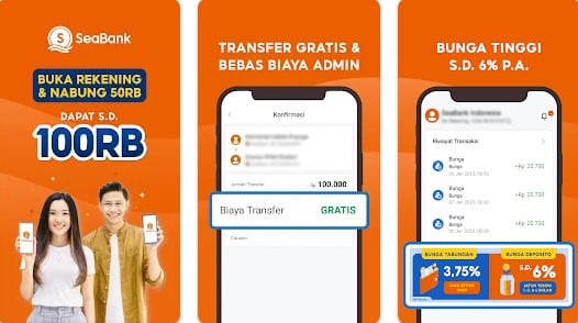 cara top up Seabank dari BCA