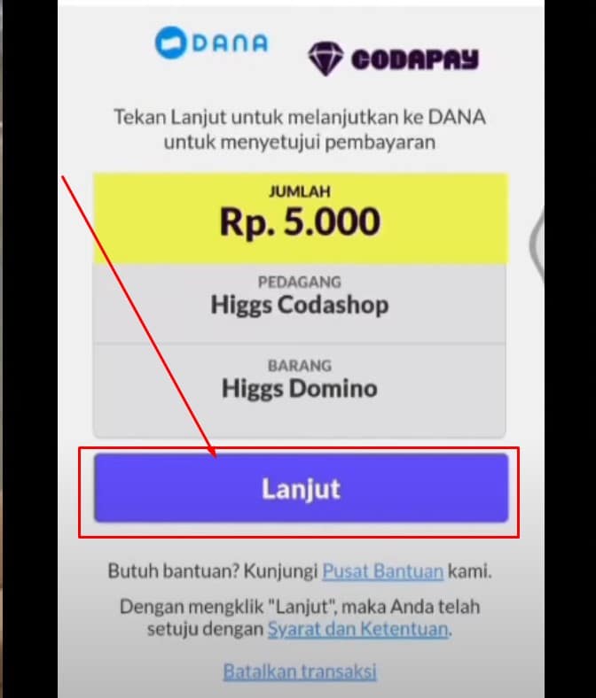 Cara Top Up Higgs Domino Pakai Dana