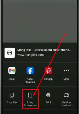 tidak bisa screenshot gulir xiaomi