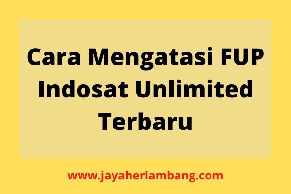 cara mengatasi fup indosat