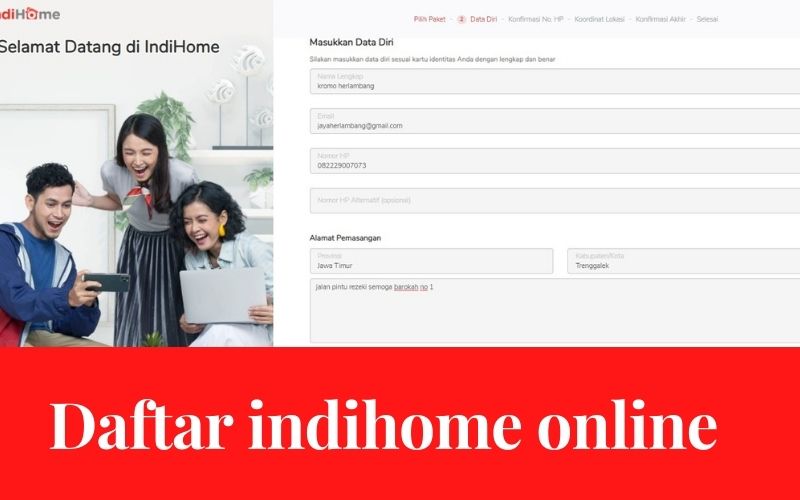 cara daftar indihome online