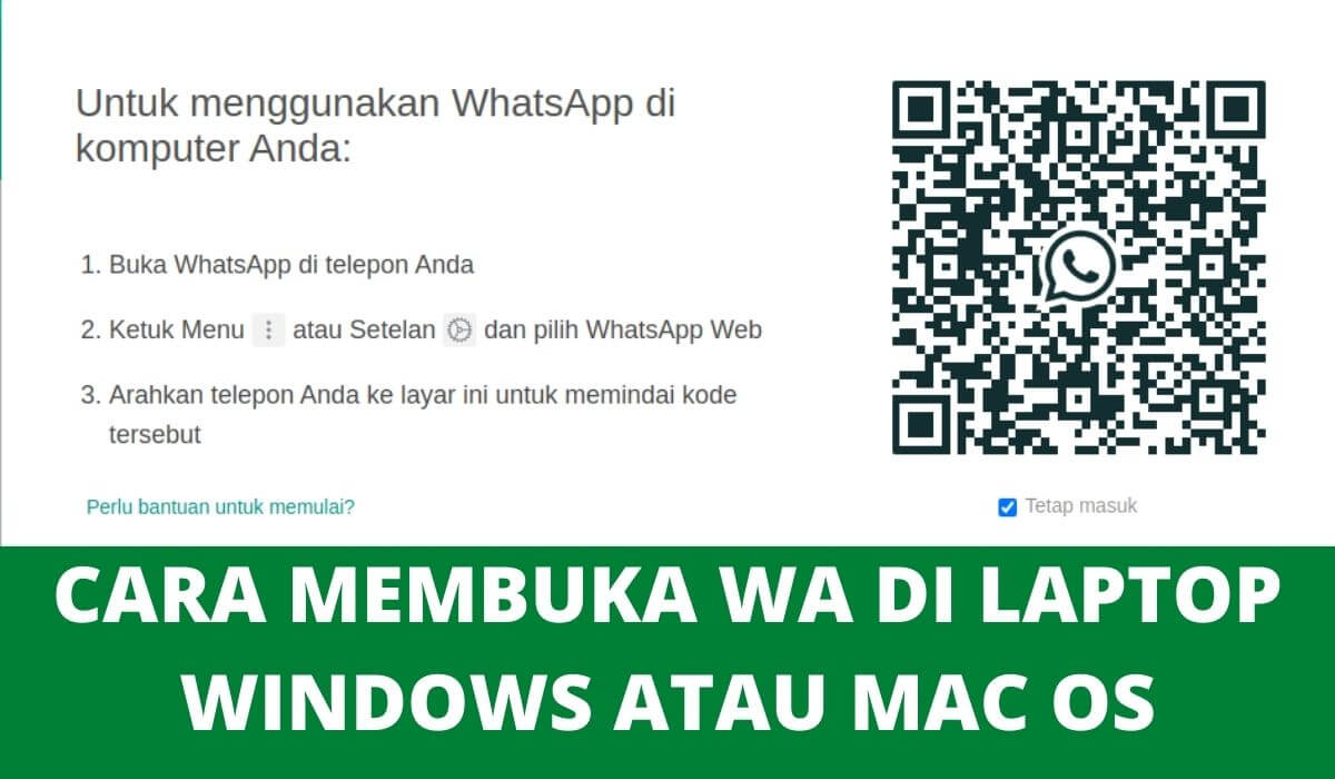 cara membuka wa di laptop