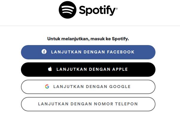 cara memasukkan kode spotify premium