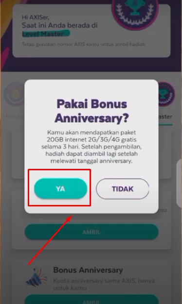 cara mendapatkan kuota gratis axis 20gb