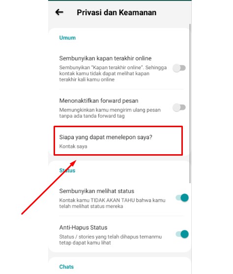 Cara Blokir Otomatis Nomor Tidak Dikenal Di WhatsApp