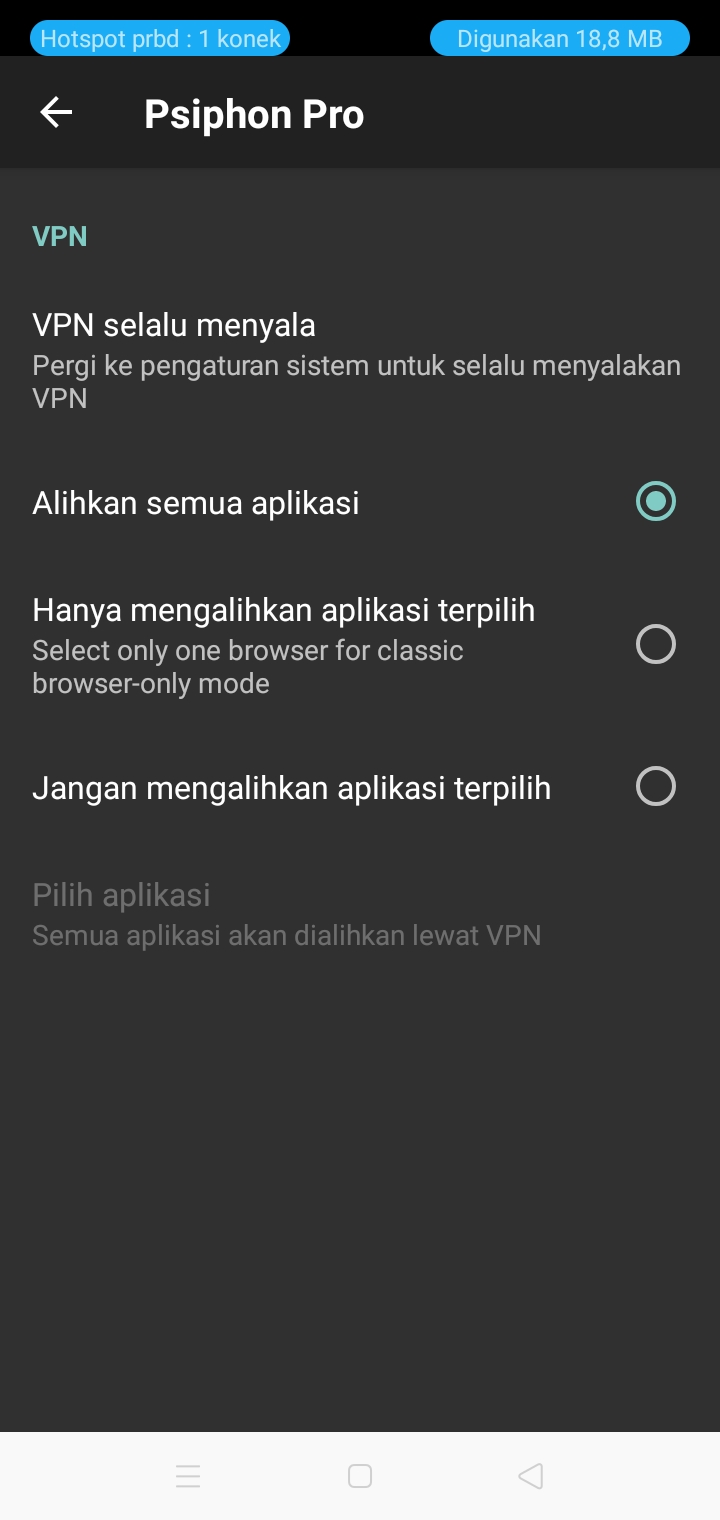 Cara menggunakan psiphon pro