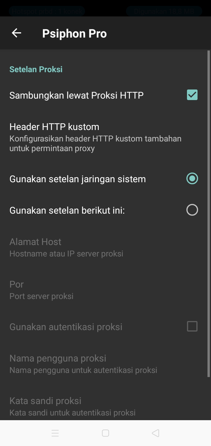 Cara setting psiphon pro