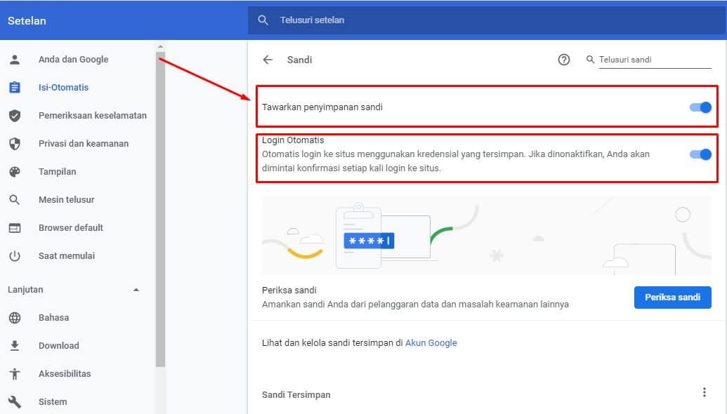 cara melihat password di google chrome