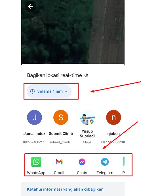 cara mengetahui posisi seseorang melalui google map