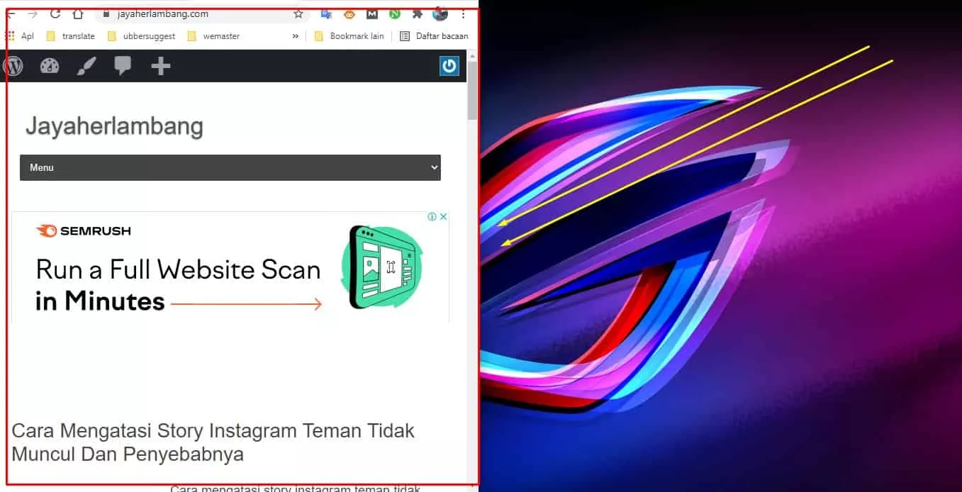 cara menampilkan 2 aplikasi dalam 1 layar laptop