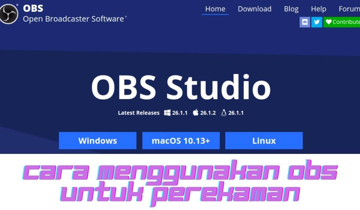 cara menggunakan obs studio