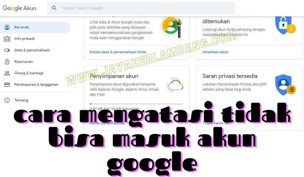 cara mengatasi tidak bisa masuk akun google di android