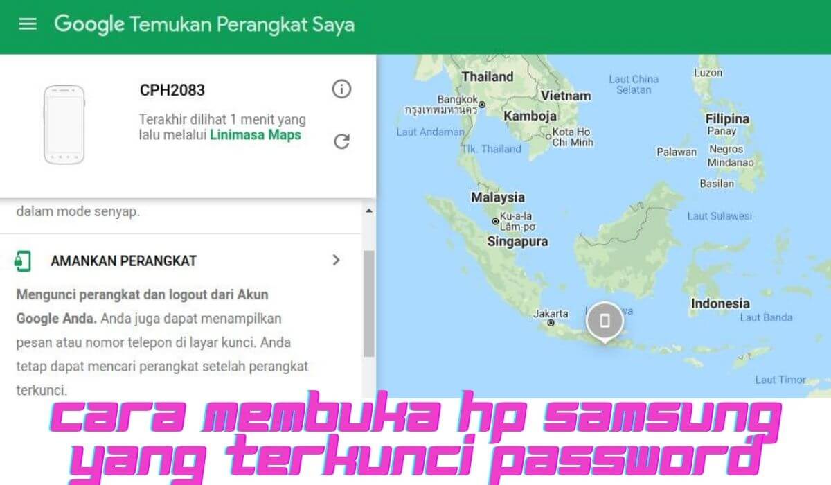 Cara membuka hp samsung yang terkunci password