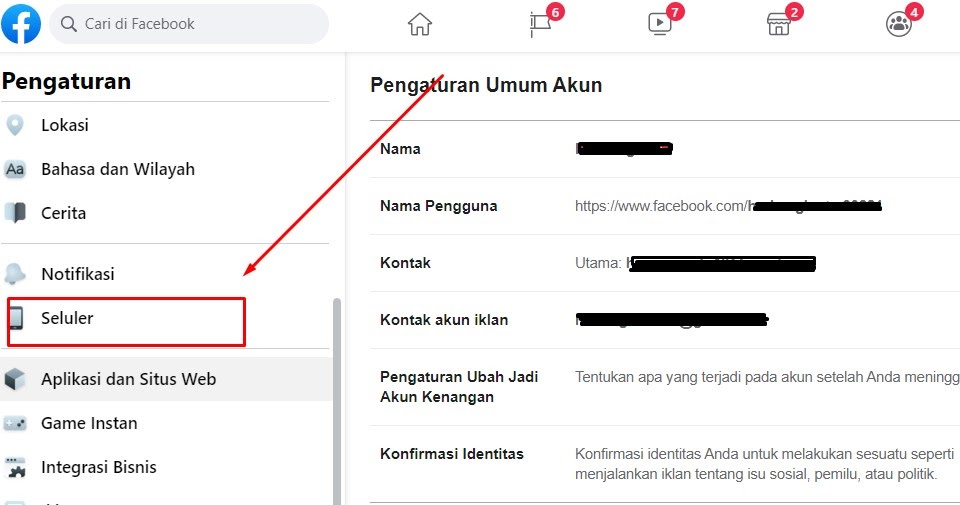 Cara Mengganti Nomor Telepon Di Facebook