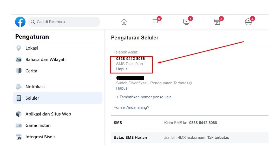 Cara Mengganti Nomor Telepon Di Facebook