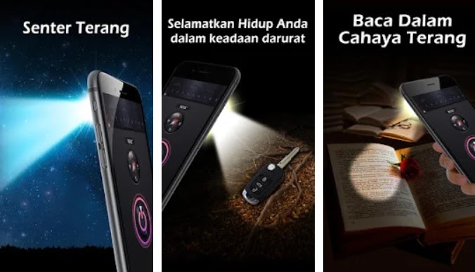 Cara menyalakan lampu kamera belakang saat video call